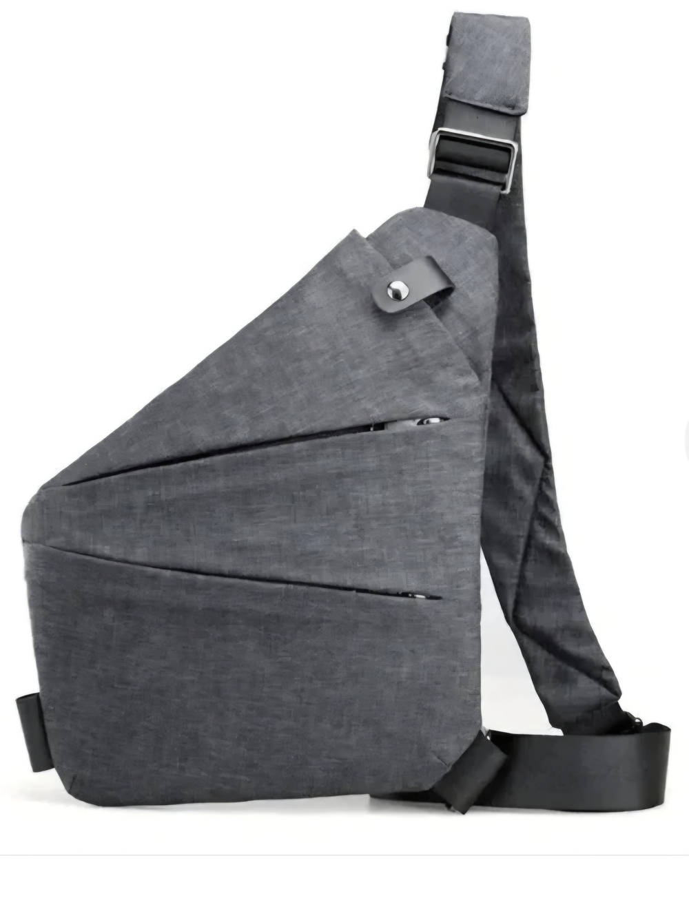 Men’s Gray Sling Crossbody Bag - Minimalist Everyday Carry